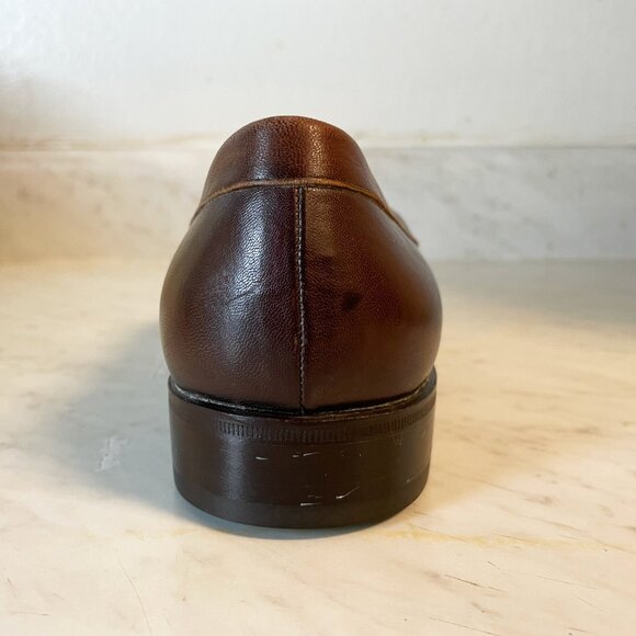 Bally Brown Leather Loafers with Tassels main image 8